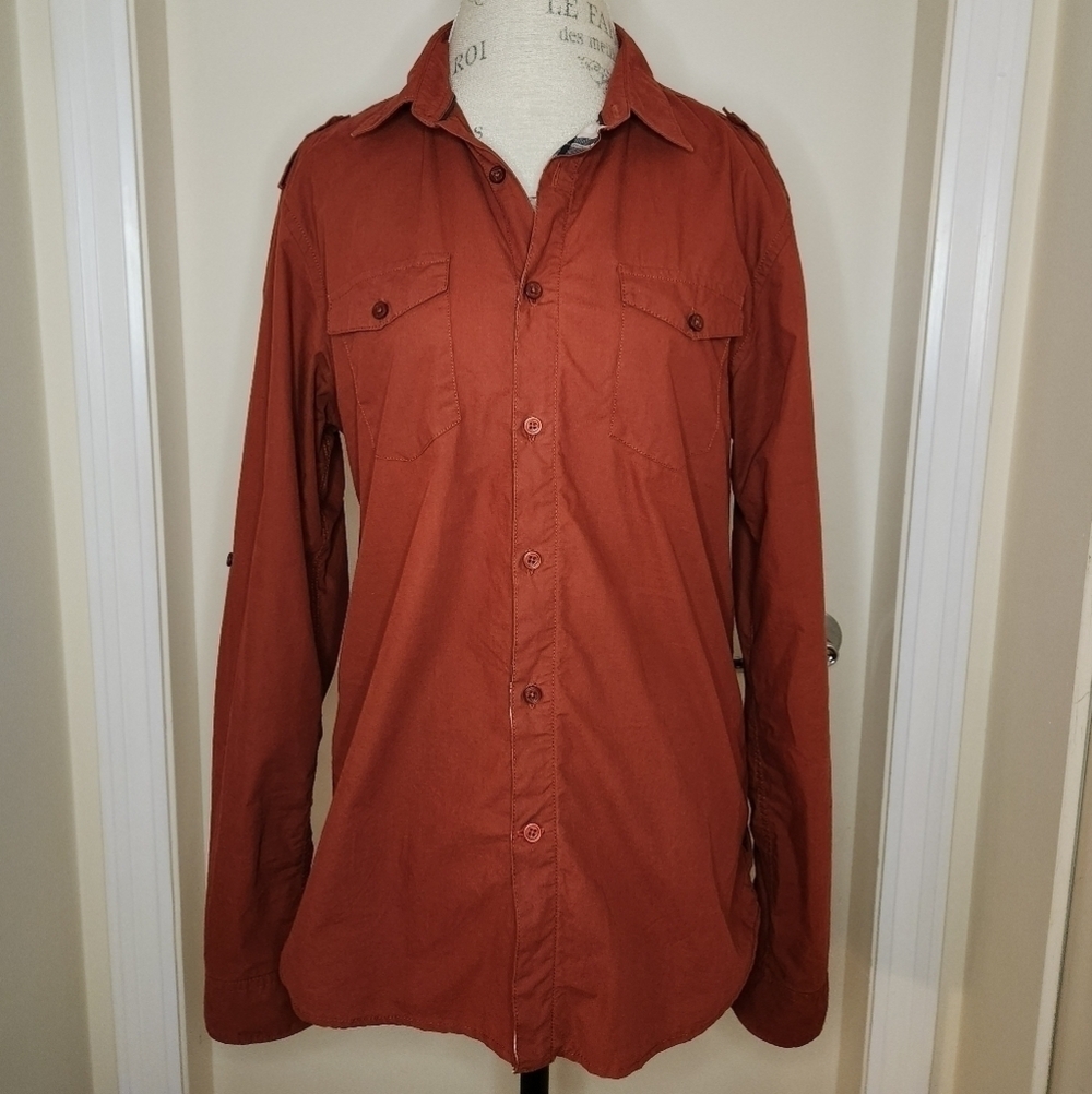Guess Mens Casual Dress Shirt